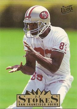 J.J. Stokes San Francisco 49ers 1995 Ultra Fleer NFL Rookie #304
